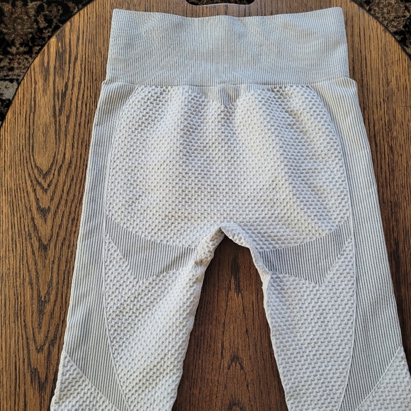 New Mix Seamless Light Gray Workout Activewear Leggings Size Women's Large - Picture 4 of 10